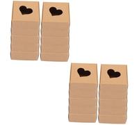 Beaupretty 2 Juegos Cajas Kraft Cajas De Galletas Contenedor De De Fiesta De Kraft Envases De Jabones Caseros Casos Vacios Galleta Caja De Papel 20 Piezas * 2