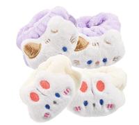 Beaupretty 2 Juegos de Muñequeras Elásticas para El Lavado Facial Absorbentes de Franela Cómodas para El Uso Diario en El Spa Y Resistentes a Los Arañazos