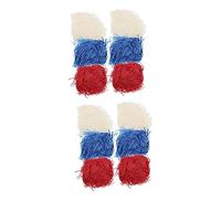 Beaupretty 2 Juegos Rafia Joyas Esponja Dama De Honor Papel Triturado Cajas Embalaje Xmas Navidas Accesorio De Boda Triturar Papel Cortado Arrugado Atasco De Papel Rojo 6 Paquetes * 2