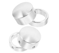 Beaupretty 2 Juegos Tapas de Extremo, Aleación de Aluminio | Acabado Plateado, Superficie Lisa y No Porosa, para Mangos de Cable y Uso en Gimnasio