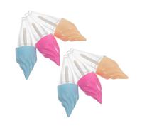 Beaupretty 2 Juegos Tubo De Brillo De Labios Poseedor Bálsamo Tubos Varita Mágica Mancha Rociar Base De Brillo De Labios Kit De Brillo De Labios Botellas Tapas Helado El Plastico 6 Piezas * 2