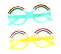 Beaupretty 2 Pares gafas de sol para fiesta chicas Gafas para elegantes vistoso Chicos anteojos para gafas de sol de moda para Gafas novedosas ordenador personal Verde
