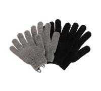 Beaupretty 2 Pares Guantes De Baño De Cinco Dedos Fregar Guante Exfoliante Guantes Exfoliantes Exfoliante De Espalda Limpiador Esponja Depuración Guantes Para El Cuidado De La Piel Poliéster