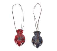 Beaupretty 2 Pequeña Ocarina de Cerámica Instrumento Musical de Ocarina de Cerámica para Principiantes 6 Agujeros Diseño Fácil de Aprender Alta Durabilidad Niños para Iniciación Musical