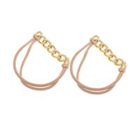 Beaupretty 2 Piezas accesorios para el cabello diadema brazalete de de caballo de metal Gomas para el cabello divertidas lazos para el cabello de niña aleación Golden