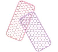 Beaupretty 2 Piezas agarrador de peluquería alisadores estera de calefacción alfombra antideslizante esterilla antideslizante portaherramientas de contrapelo titular de rizador gel de sílice