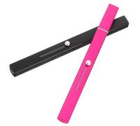 Beaupretty 2 piezas Brochas Labios Dual Ended con Tapa Aplicador Labial Portátil para Maquillaje Preciso Cepillo para Labiales y Sombras Uso Profesional y Diario