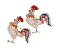 Beaupretty 2 Piezas Broche De Ojo De Gato De Vintage Esmalte y Cristales De Imitación Broche De Divertido Para Solapa De Animal Del Zodíaco Para Mujeres y Niñas