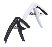 Beaupretty 2 piezas Cejillas para Guitarra y Ukelele de Blanco y Negro Accesorios para Guitarra Eléctrica y Alta Durabilidad y