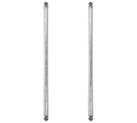 Beaupretty 2 Piezas Conjunto de Eje de Rueda, Hierro Plata | Instalación Sencilla, Resistente al Desgaste y Reducción de Ruido, Repuesto para Contenedores Exteriores