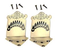 Beaupretty 2 Piezas Cordal Metálico para Mandolina Cordal de Mandolina de Cuerdas Accesorios para Vintage con Tornillos para Instrumentos Musicales de Cuerda