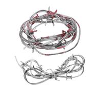 Beaupretty 2 Piezas Cuerda de Púas Falsa para Halloween Accesorio de Decoración Espeluznante para Fiestas y Casas Embrujadas Simulación de Alambre de Púas y Auténtica para Festivo