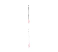 Beaupretty 2 Piezas cureta de oreja extractores de orejas herramienta de selección de cera del oído ear cleaner limpiador de oídos cureta de cera de oído orejeras de acero inoxidable rosa