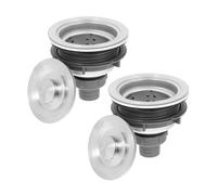 Beaupretty 2 Piezas De Tapón De Fregadero Colador Tapón De Desagüe De Cocina Cesta De Fregadero Desagüe De Ducha Recogedor De Pelo Desagüe De Fregadero Comercial Conjunto De Desagüe