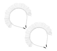 Beaupretty 2 Piezas De Tocado De Encaje Diadema Tocado De Sirvienta De Sirvienta Lolita Diadema Vintage Gótica Con Gótica