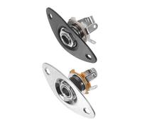 Beaupretty 2 Piezas De Transmisión Musical De Sonido Estable Diseño De Instrumentos Reproducción Eléctrica Conexión De Señal Para Accesorios De Salida Conector Empotrado De Guitarra De