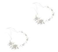Beaupretty 2 Piezas diadema de de imitación para novia diadema de boda de cristal tocado de de imitación tiara diadema de aleación para novia pedrería Venda