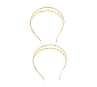 Beaupretty 2 Piezas Diademas Dobles con Estrellas Brillantes para Mujer Accesorios de Metal Duraderos para Bodas y Fiestas de Año para Novias y Ceremonia