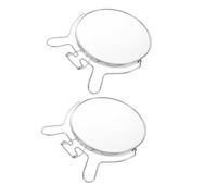 Beaupretty 2 Piezas Espejo Doble Cara para Maquillaje con Marco de Hierro y Base Giratoria Estable Espejo Aumentos Reversible para Tocador Cuidado Facial y Fotografía Creativa Unidades