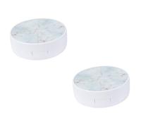 Beaupretty 2 Piezas Estuche de Lentes de Contacto Portátil Mármol para Uso Casa Organizador Compacto y Ligero
