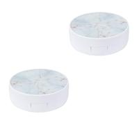 Beaupretty 2 Piezas Estuche Lentes de Contacto de Mármol Portátil y Ligero Uso Casa y Actividades Protector de Lentes Durable y Seguro