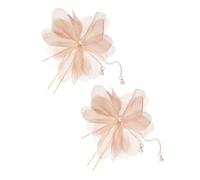 Beaupretty 2 Piezas Horquilla Cuentas de Flores de Estilo Chino Horquillas con Diseño Floral para Mujeres Accesorios Cabello de Novias Tocados Pelo para Boda