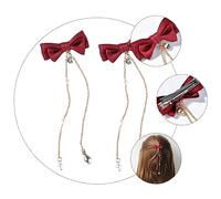 Beaupretty 2 Piezas Horquilla De Lazo Para Niña Pinza Cabello Creativa Tocado Para Mujer Decoración Cabello De Mujer Pinzas Pelo Con Lazo