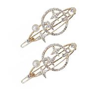 Beaupretty 2 Piezas horquilla hair clips orquillas hair pin pasador hair bow guitarra doble quemador de placa hebilla de cinturón Pinza de pelo para mujer Pinza para el cabello aleación