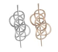 Beaupretty 2 Piezas Horquilla Hueca Cabello Pasador de Pelo Elegante No Resbaladizo para Mujeres Uso Diario en Bodas Fiestas y Eventos