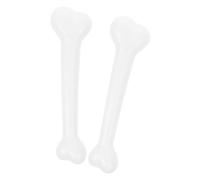 Beaupretty 2 Piezas Hueso Humano de Plástico para Decoración de Halloween, Accesorio de Hueso Artificial Blanco, Realista y Fácil de Colocar para Fiesta y Ambiente al Aire Libre