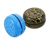 Beaupretty 2 Piezas Juguetes de Yo Yo con Diseño de Grietas para Juguetes Portátiles para Actividades Clase y Fiestas Estimula la Creatividad Coordinación Mano