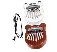 Beaupretty 2 piezas Kalimba Mini Portátil Notas Piano Pulgar Cartoon Kalimba Instrumento Musical Compacto para Principiantes y Familiar