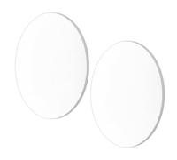 Beaupretty 2 Piezas Lente Cóncava Óptica Enseñanza, Lente de Vidrio Doble Cóncava, Diámetro 10cm, Distancia Focal 300mm, para Estudiantes y Profesores, Experimento de Física en Aula