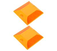 Beaupretty 2 Piezas Marcadores Reflectantes de Aluminio y Plástico para Carretera y Zonas Deportivas, Fácil Instalación y Resistencia al Desgaste para Mayor Seguridad
