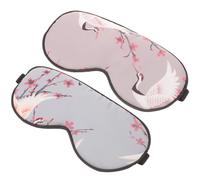 Beaupretty 2 Piezas Máscara Para Dormir Antifaz Para Dormir Con Bloqueo De Luz Oculares Antifaz Ajustable Antifaz Con Los Apagón 3d Ojo Seda Hebilla De Ajuste Compresa Fria y Caliente
