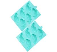 Beaupretty 2 Piezas Molde de Silicona Forma de Pez Carp Fácil de Usar y Limpiar Color Aleatorio para Bizcocho Adecuado para Hacer Gelatina y Chocolate en Cocina