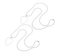 Beaupretty 2 Piezas Organizador De Selección De Guitarra Cuello Collar De Soporte De Selección De Guitarra Joyería Colgante De Música Transparent