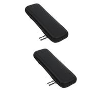 Beaupretty 2 Piezas organizador viajar bolsas almacenaje bolsas de almacenamiento travel organizer travel bag estuche insulina casos de insulina bolsa de medicamentos para diabéticos PU Black