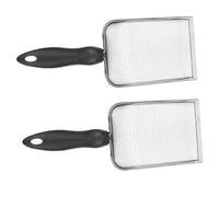 Beaupretty 2 Piezas Pala Terrario Reptil de Acero Inoxidable con Mango Ergonómico y Malla para Limpieza de Sustrato y Excrementos Terrarios de Mascotas