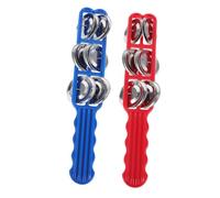 Beaupretty 2 Piezas Palos de con Cascabeles de Plástico Instrumento Musical Infantil para Estimulación Sensorial Juguete Educativo para Actividades Grupo