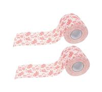 Beaupretty 2 Piezas Papel Higiénico Floral Decoración de Celebraciones y Fiestas Papel de Servilleta Rosa Ocasiones Especiales