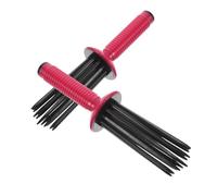Beaupretty 2 Piezas Peine De Pelo Rizado Rizador De Burbujas Cepillo De Onda Rizada Peine Rizador Para Cabello Rizado Cepillo De Aire Para El Cabello Rojo El Plastico