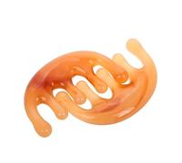 Beaupretty 2 Piezas Peine Meridiano Peine De Guasha Cabeza Peine Gua Sha Para El Cuero Cabelludo Peine De Anchos Para Rizos Rascador De Cabeza Peine Guasha Coffee Resina