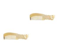 Beaupretty 2 Piezas peine para mujer peines para hombre peine de grandes peine multifuncional multifunción peine de peinado Utilidades peine de masaje peine artesanal cuernos