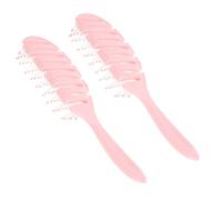 Beaupretty 2 Piezas Peines Desenredantes de Plástico Antiestático Peine Curvo Ventilación para Cabello Grueso y Rizado para Uso el Hogar Cabello Seco y Húmedo