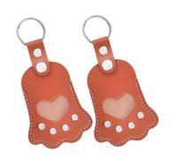 Beaupretty 2 Piezas Pet Hair Keychain Colgante de Piel para Mascotas Contenedor de Pelo para Perros y Gatos Llavero Conmemorativo Ligero y Portátil para Dueños Mochilas y Bolsos Color Marrón