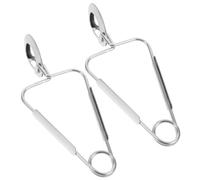 Beaupretty 2 Piezas Pinzas para Servir Comida de Acero Inoxidable para Caracoles y Mariscos Borde Liso y Diseño Elegante para Comidas de Almuerzo y Días Festivos