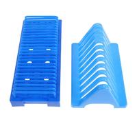 Beaupretty 2 Piezas Porta Portaobjetos para Laboratorio con Soporte para Secado y Rack para Tinción Diseño Compacto y Resistente para Uso Científico