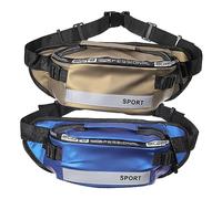 Beaupretty 2 Piezas Riñoneras Deportivas para Correr y Senderismo Cruzadas de Cinturones Ajustables con Gran Capacidad para Actividades Aire