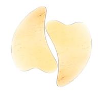Beaupretty 2 Piezas Tablero de Gua Sha para Masaje Facial Raspador Facial de Cuerno de Buey para Cuidado de Piel para Uso Casa o Spa